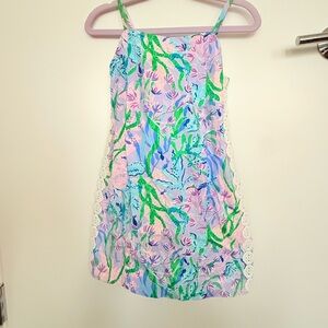 Lilly Pulitzer Girls' Mini Shelli Dress "Multi Seacret Escape" size 6